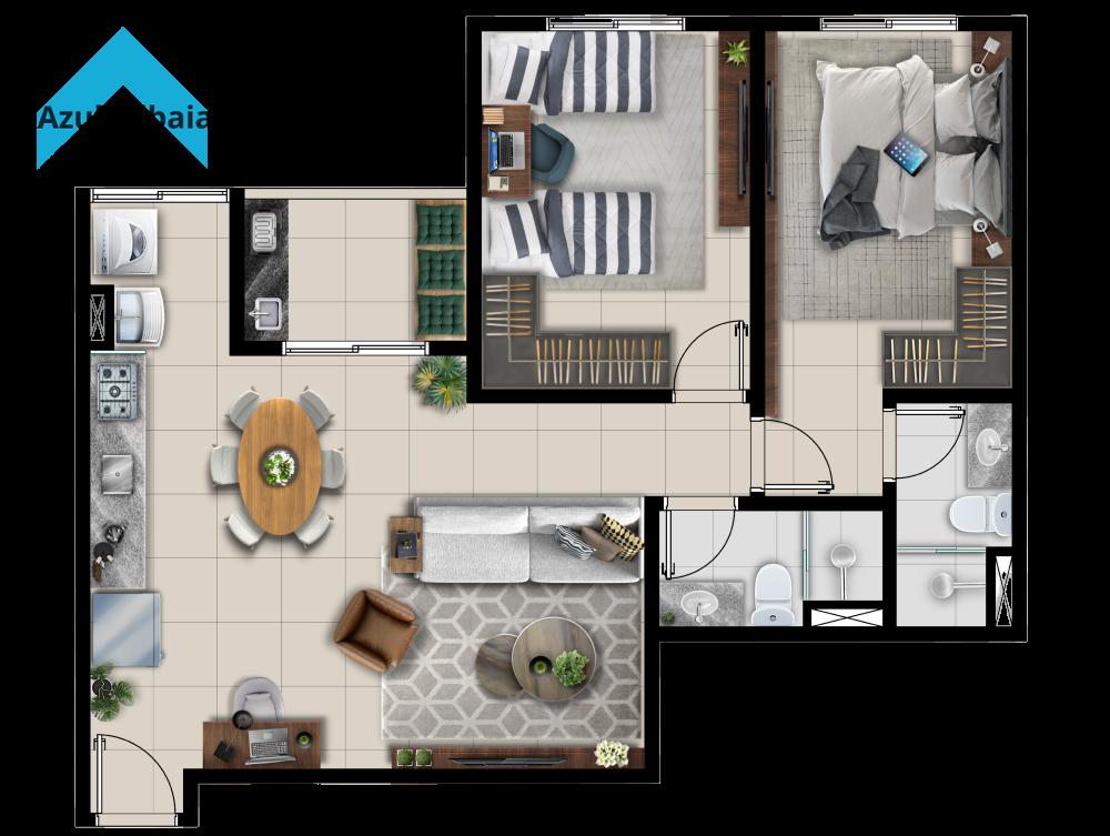 Apartamento, 2 quartos, 69 m² - Foto 3