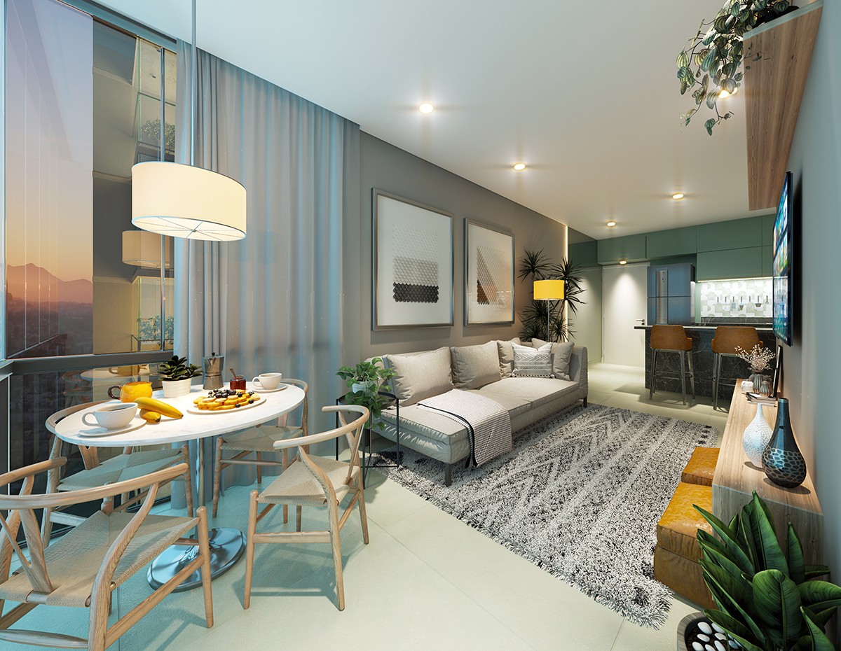 Apartamento, 1 quarto, 43 m² - Foto 3