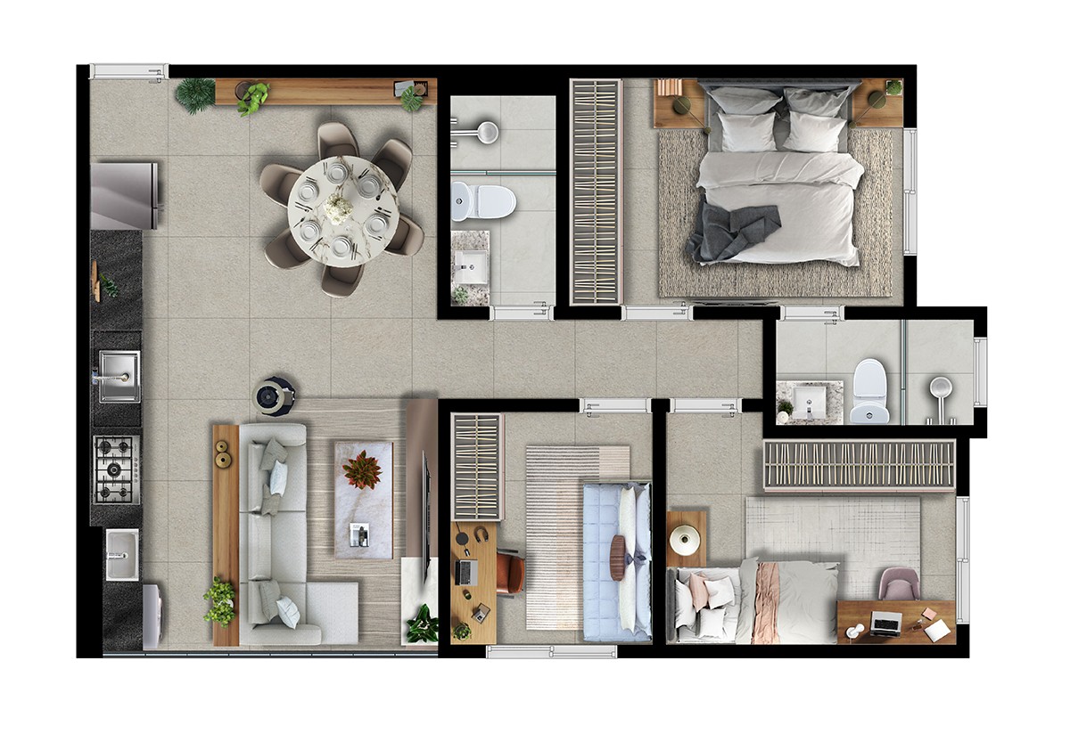 Apartamento, 1 quarto, 43 m² - Foto 16