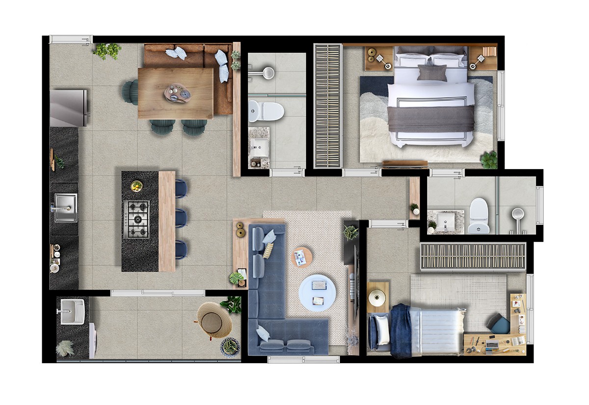 Apartamento, 1 quarto, 43 m² - Foto 17