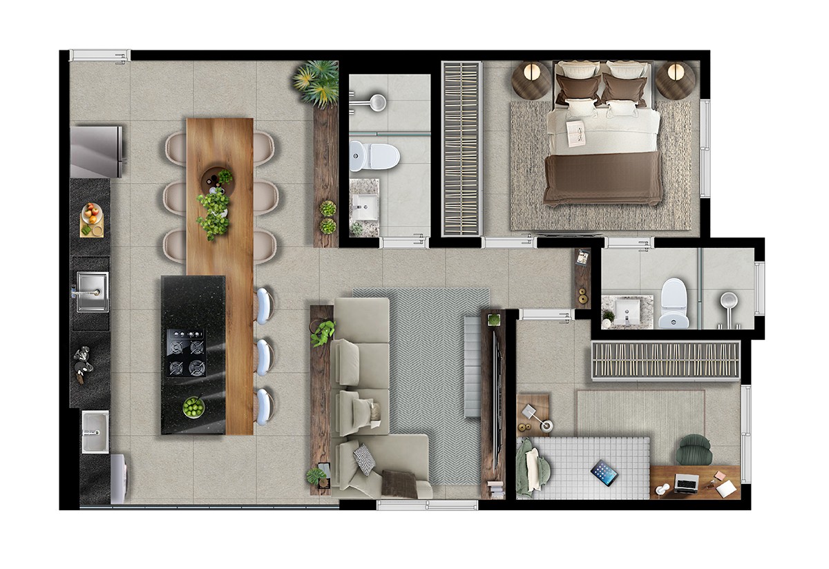 Apartamento, 1 quarto, 43 m² - Foto 18