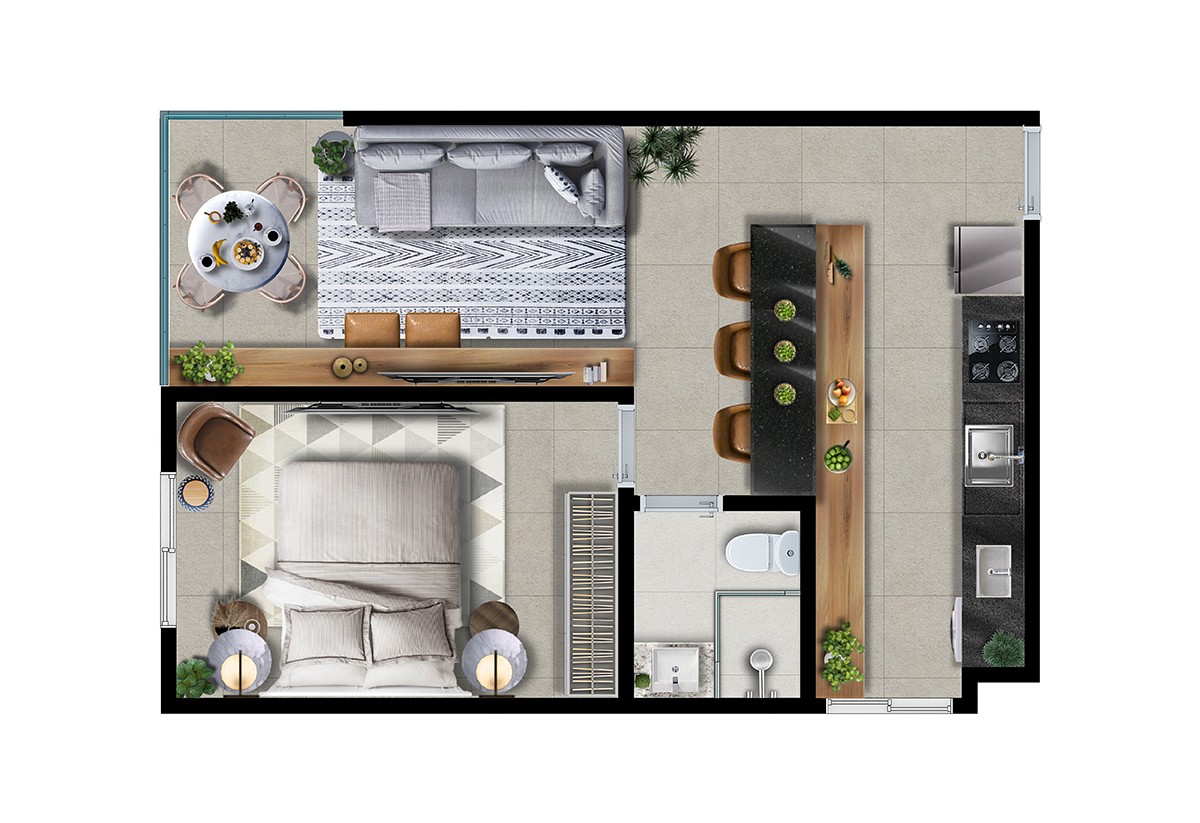Apartamento, 1 quarto, 43 m² - Foto 19
