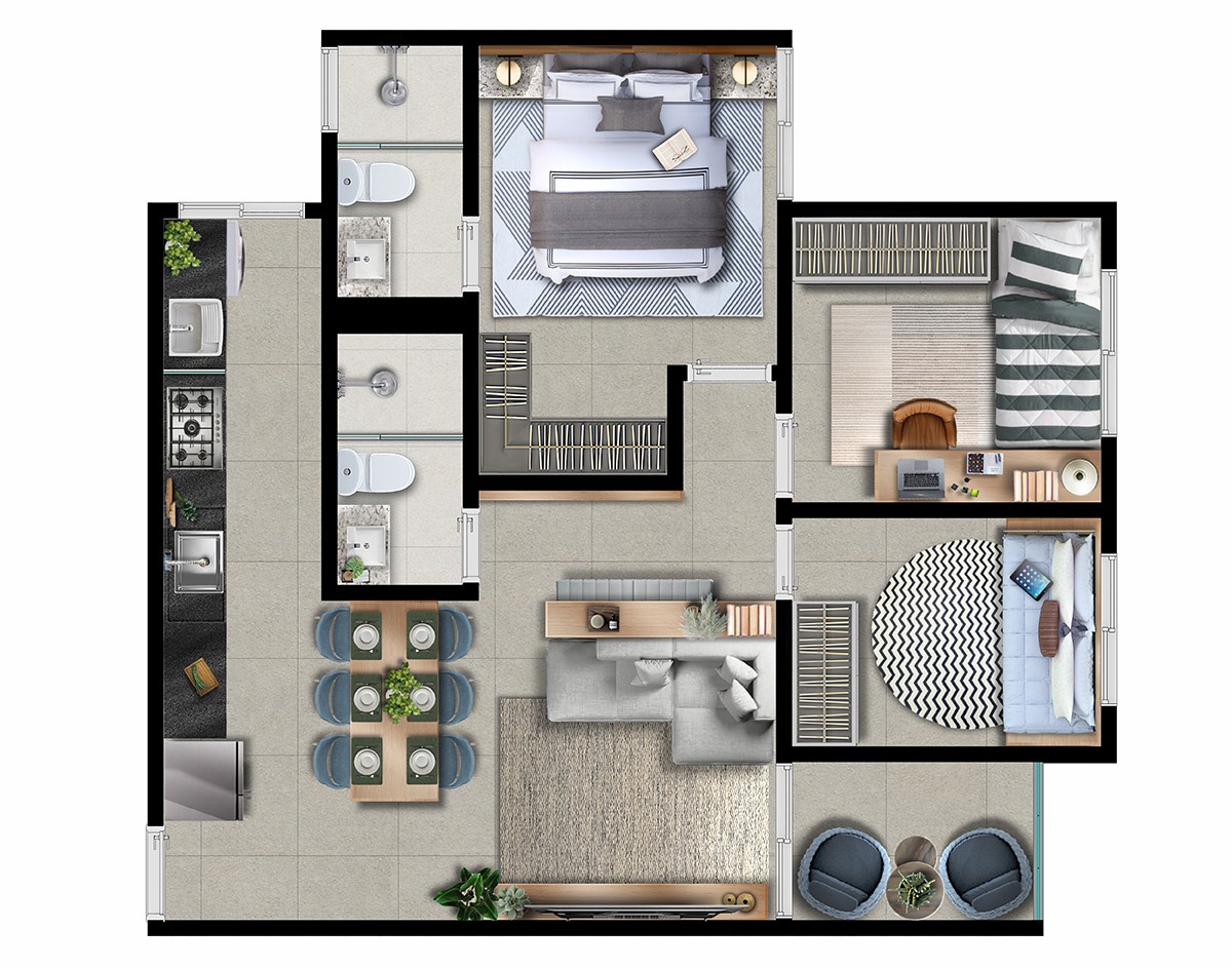 Apartamento, 1 quarto, 43 m² - Foto 22