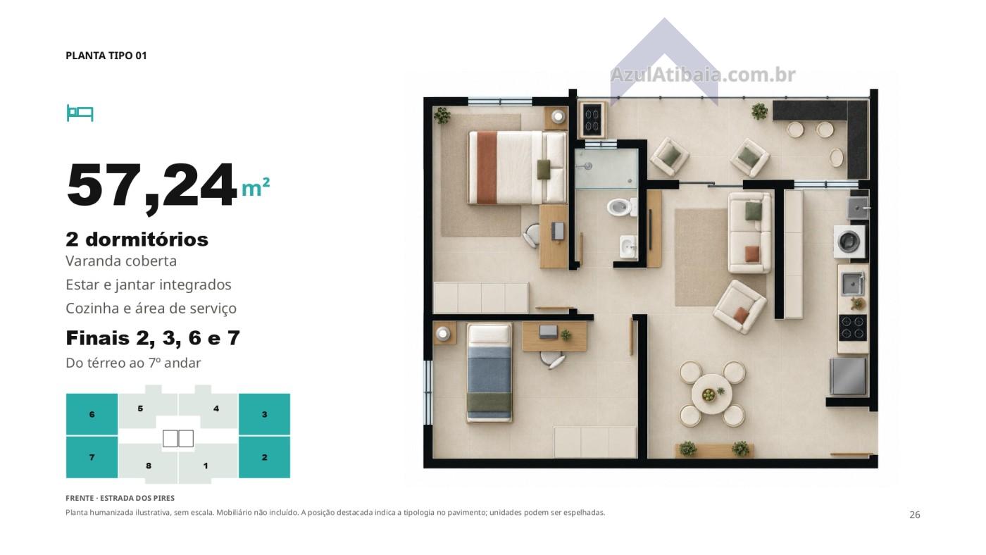 Apartamento, 2 quartos, 54 m² - Foto 19